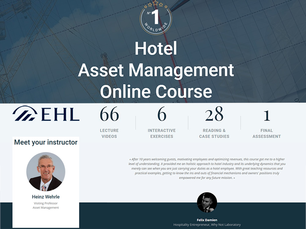 Heinz Wehrle rewrites Hotel Asset Management.blog